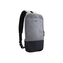 Acer Slim 3-in-1 - Sac à dos - sac à bandoulière pour ordinateur portable - 14" - gris - pour Aspire 1... (NP.BAG1A.289)_3